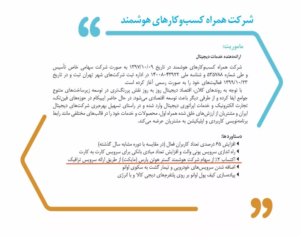 همراه اول به جمع سرمایه‌گذاران مایکت پیوست