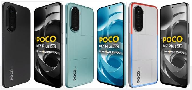 Poco M7 Plus معرفی شد؛ ترکیب طراحی باریک و باتری غول‌آسا