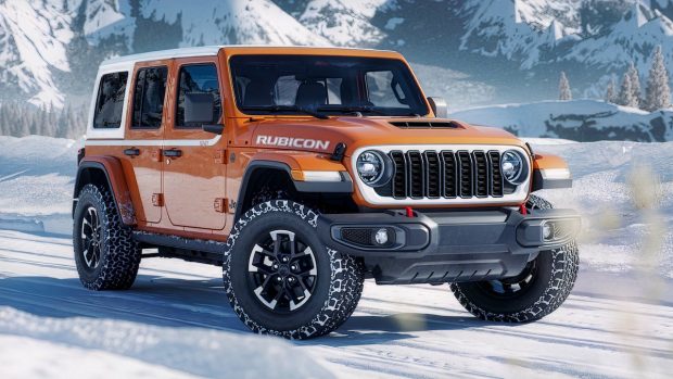 نمای جلو جیپ رانگلر