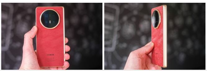 نسخه قرمز آنر Magic V6 زیر ذره‌بین؛ هنرنمایی نور و بافت